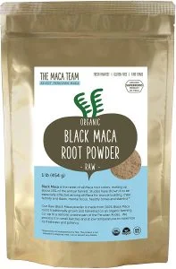 raw black maca root powder